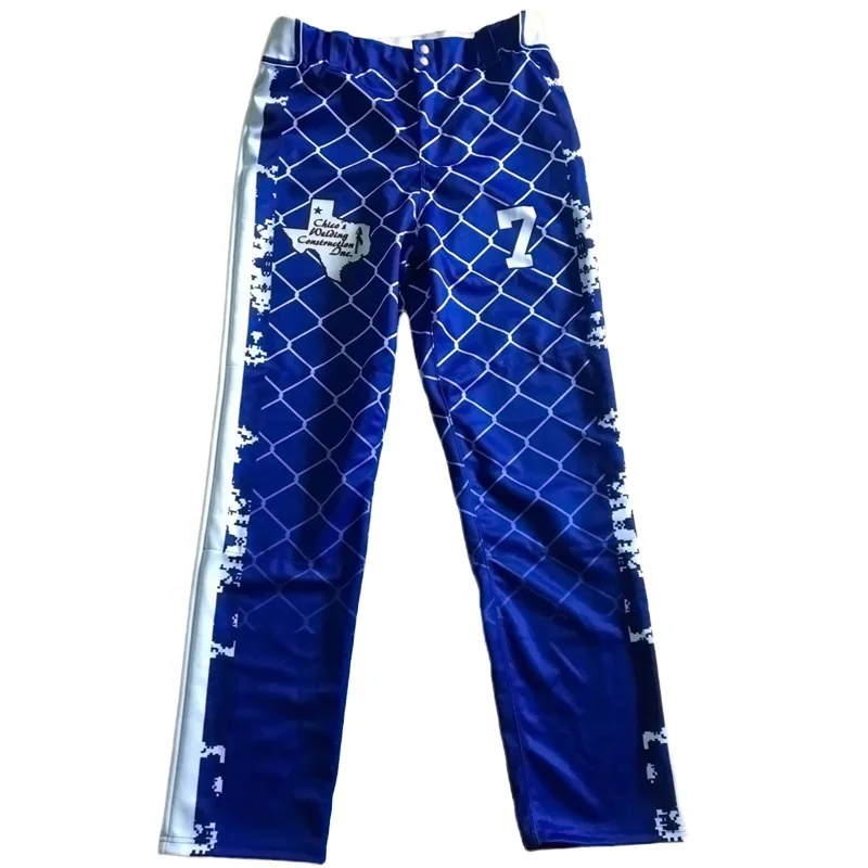 2023  new style custom sublimation printing youth baseball pants