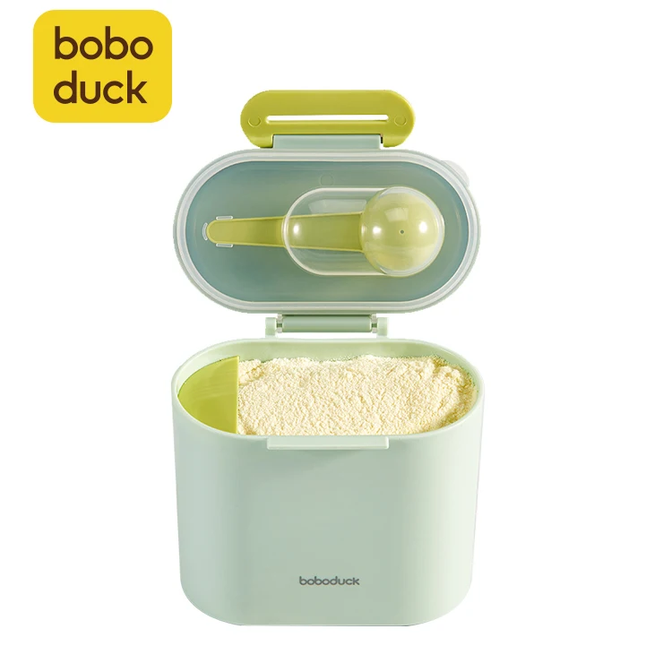 600ML Baby Food Milk Powder Box With Spoon Plastic Bpa Free Portable  Container Reusable Formula Dispenser Snack Box