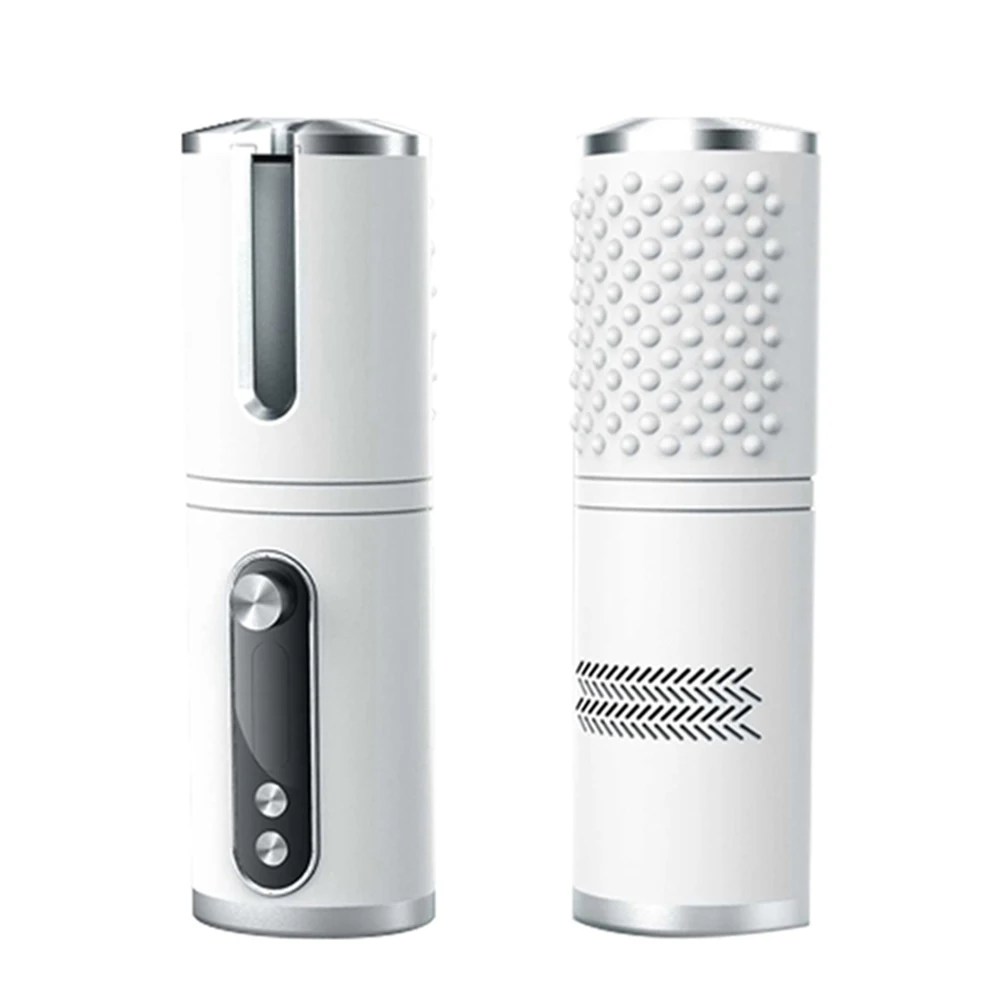 2 In 1 New Arrivals Portable Travel Mini Wireless Hair Curler Automatic Hair Curler Rotating 2022 With Power Bank