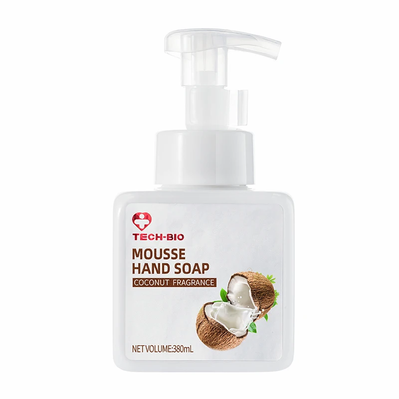 Tech-bio OEM/ODM Private Label Mousse Hand Soap Hand Wash Made with Plants Extractsand Pure Essential Oils
