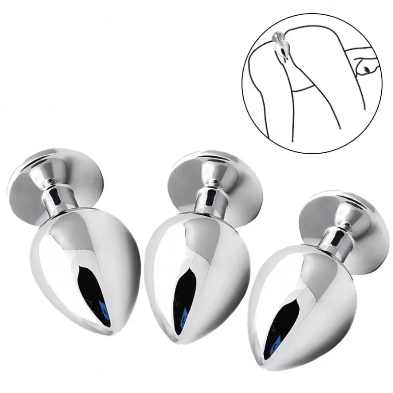 Metal Anal Plug Crystal Jewelry Butt Plug Male Prostate Massage Anal Play Sex Game Adult Sex Toys Sex Shop Anal Butt Plug