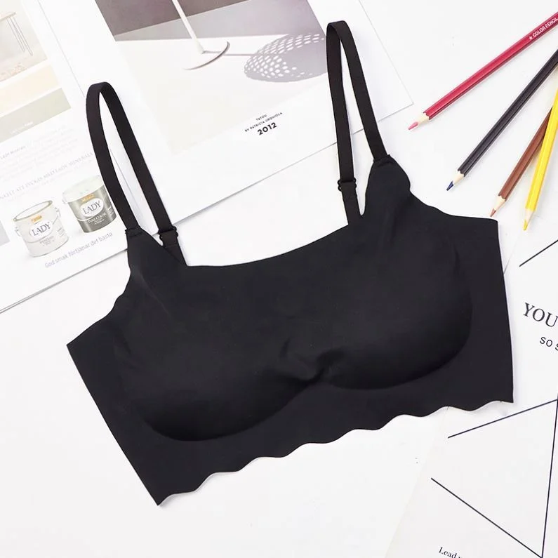 
Seamless Yoga Bra Nursing Sleep Bra Seamless Wirefree Camisole Fashion Bra Top with Removable Pads Zero Feeling 