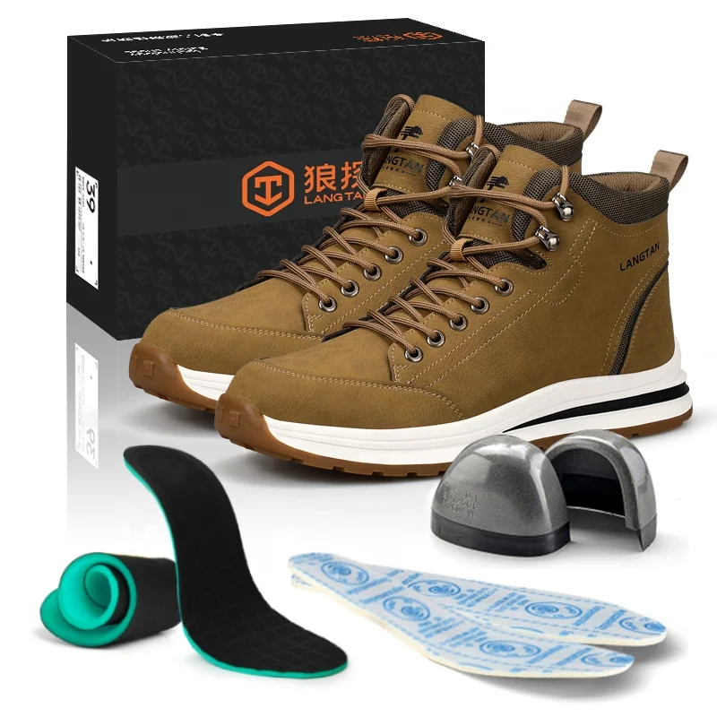LANGTAN Waterproof safety boots outdoor sports European -standard steel toe safety boots  safety shoes cat