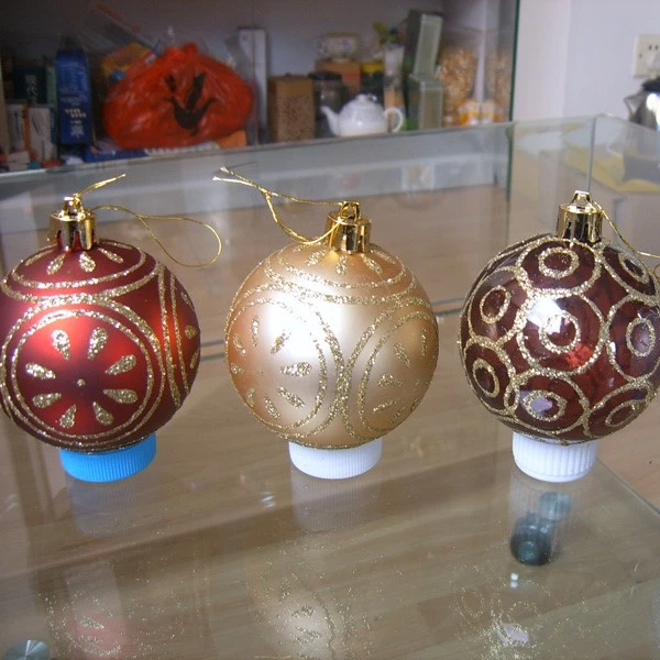 Hanging vacuum forming plastic ornament christmas bell