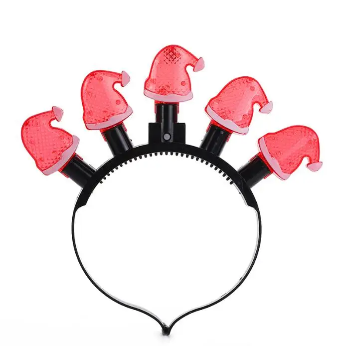 Christmas LED Headband and Colorful Hat Lights for Kids and Adults Festive Holiday Accessory for Easter Halloween and New Year