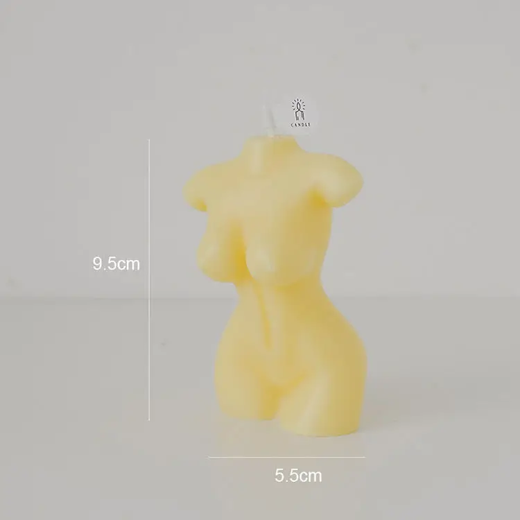 Creativity woman shape scented candles soy wax cotton wick Female body shape scented candle