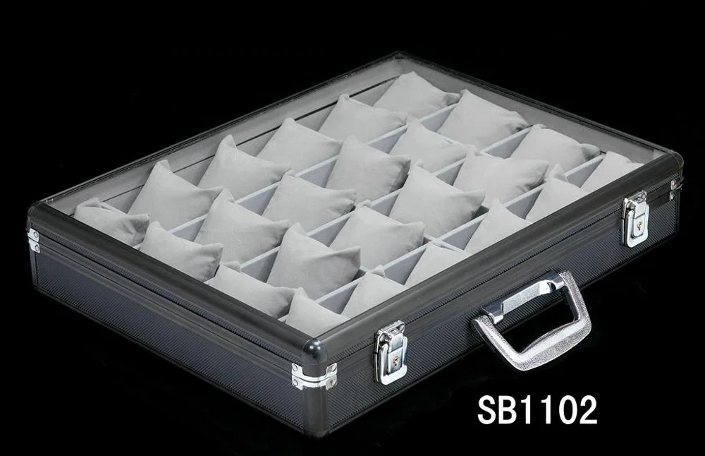 hot sell 24 slot watch box aluminum empty watch case box wholesale From Manufacturer Winx Foshan,Guangdong,China Supplier
