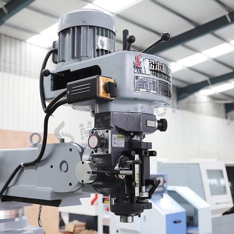 High Quality Digital Display 3 axis Conventional Swivel head Vertical-Horizontal Turret Milling Machine