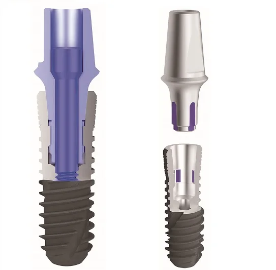 
Dental Implant Fixture IV Pure Titanium S.L.A surface 4.7mm Bone level Cylindrical Implant Morse Taper Tooth Repair Fixtures 