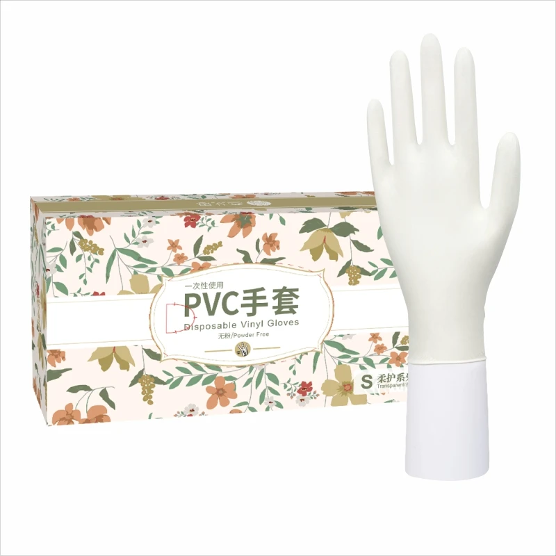 Samson Glove Disposable PVC Vinyl Gloves Transparent Powder Free  for hand protect Washing Food Household clean