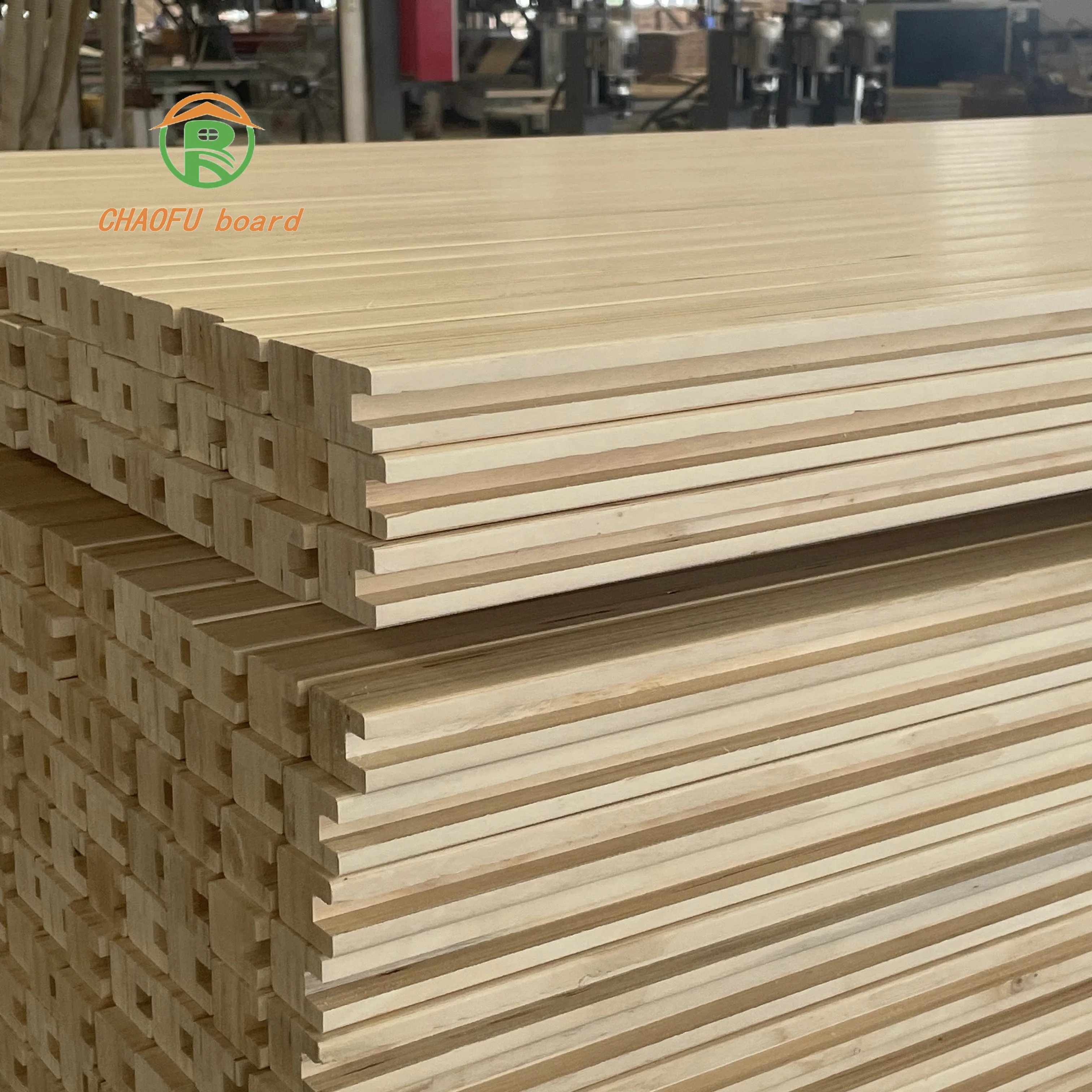 LVL plywood board wood board punch holes  slot chamfer customization deep processing wood furniture frame  bedstead use