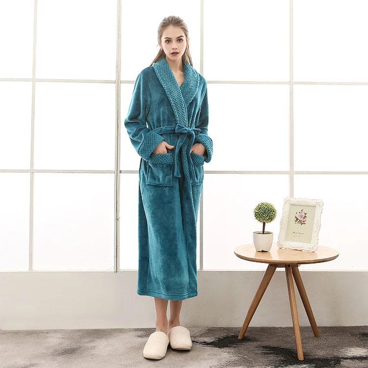 high quality custom soft luxury spa hotel sleepwear bathrobe for womens