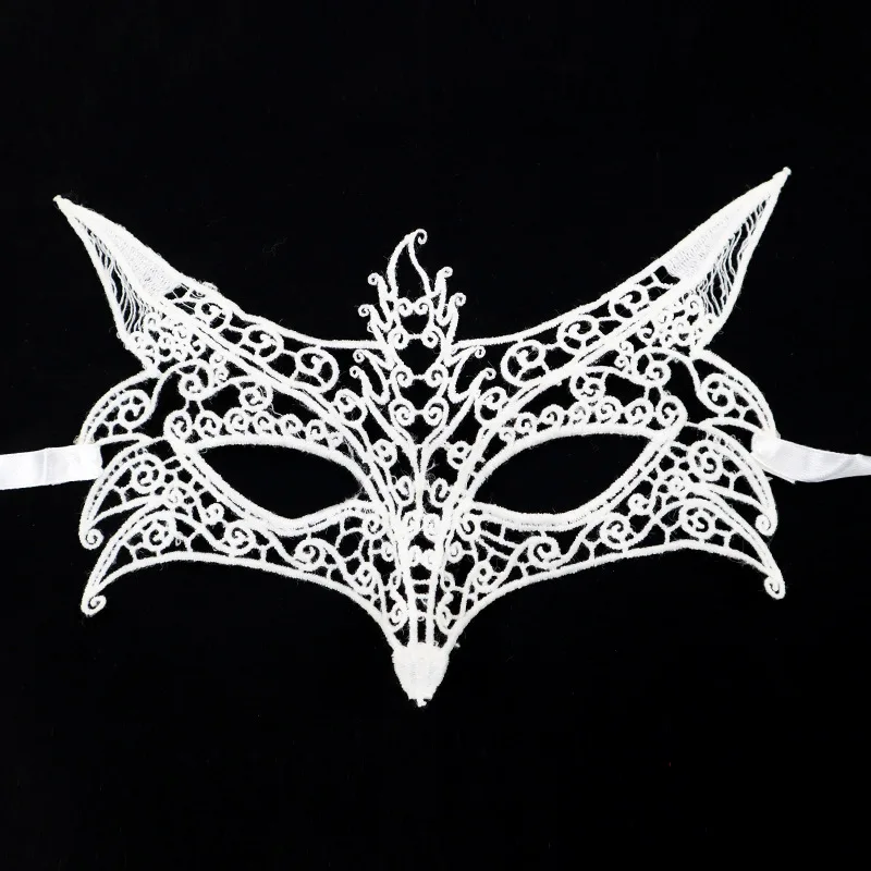 mj249 Factory direct Christmas dance lace shaped white hot selling three-dimensional hollow fun eye