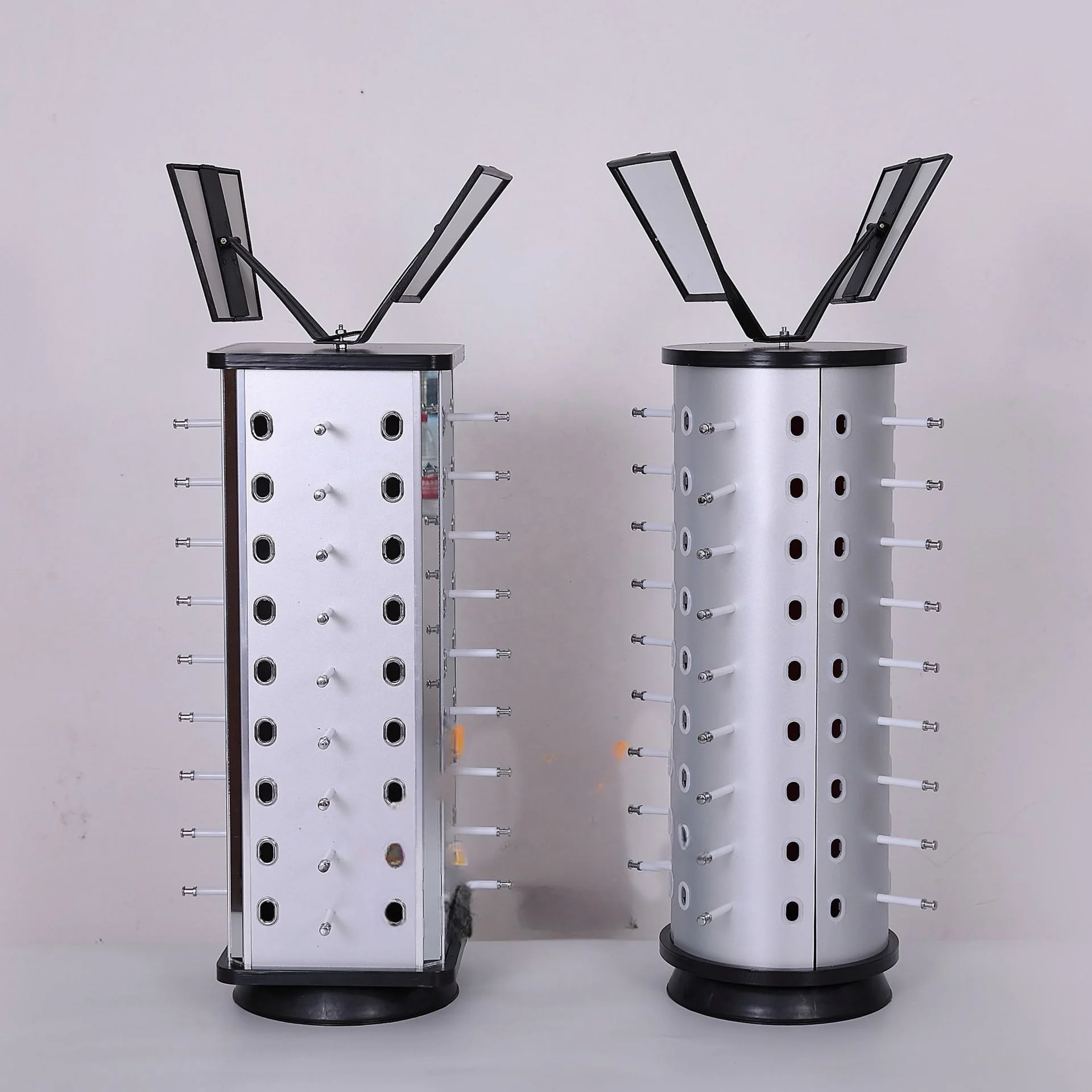 Wholesale Rotatable Square 44pcs Sunglasses Display Rack Stand with Mirror Eyeglasses Showing Stand