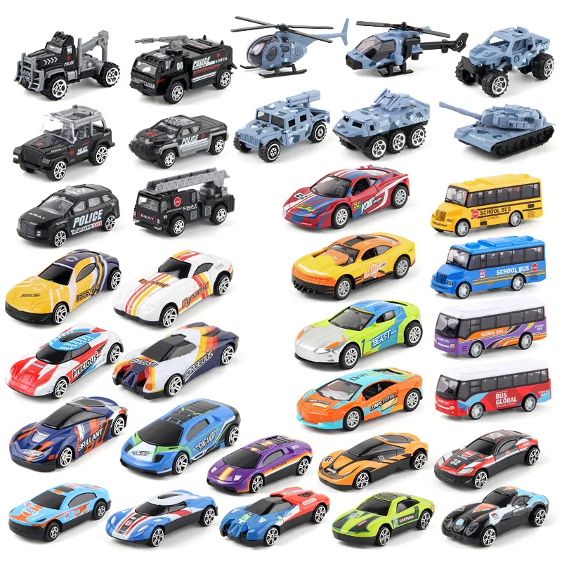 Amazon hot selling 1 50 scales metal bus models pull back alloy military cars die cast police cars for kids