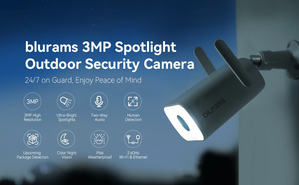 3mp Security WIFI Camera Outdoor Wireless IP Camera CCTV Network Surveillance Camera