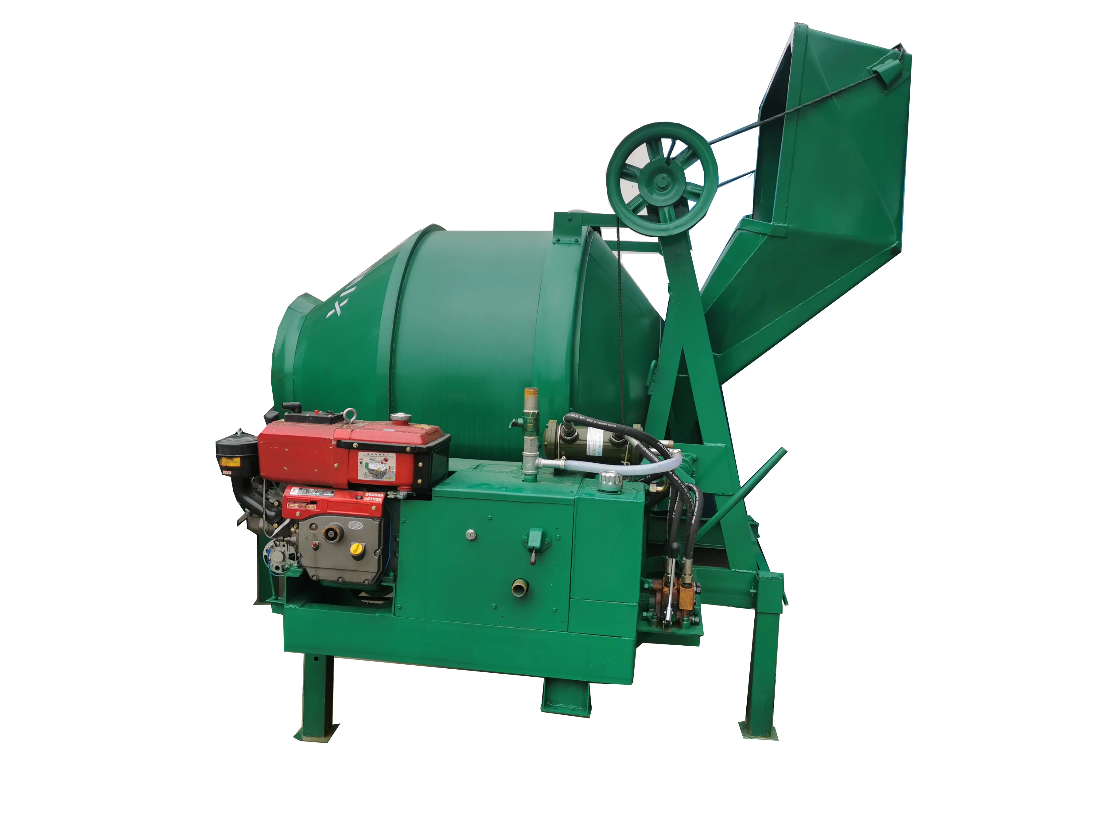 Factory price diesel concrete mixer  JZC300 in China with high efficiency