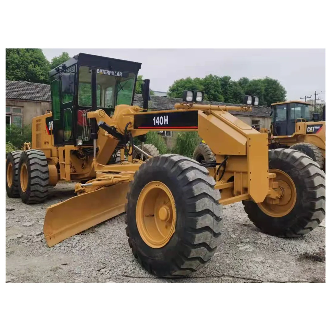 CAT140H used motor grader Caterpillar machinery 140H quality high efficiency in good condition hydrostatic transmission