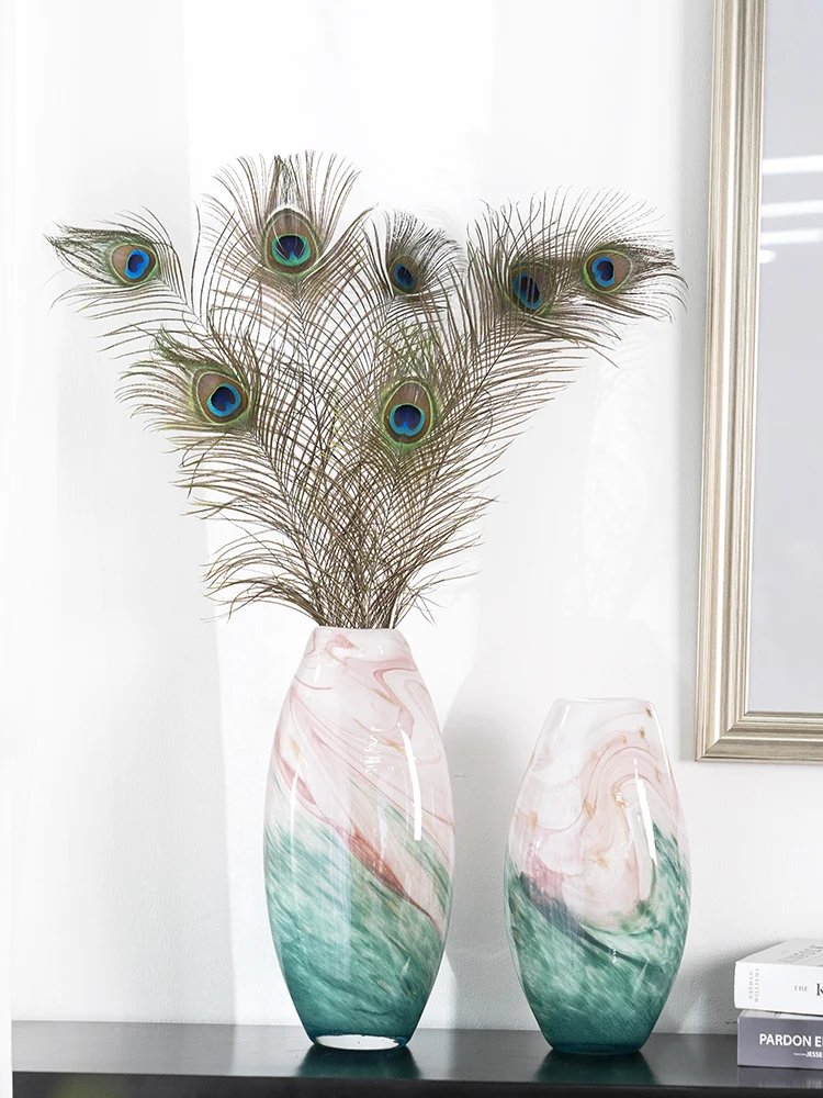 China Manufacturer Cheap Designer Desktop Decoration Multi Colored Art Small Flower Glass Vase