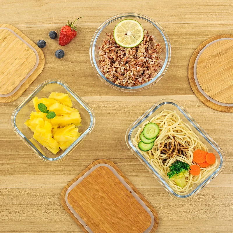 Eco Take Away Food Packaging Bento Kids Glass Lunch Box Container