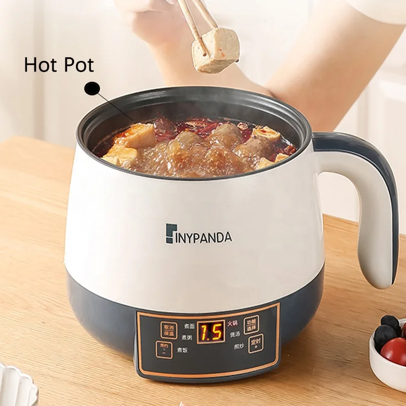 Mini Electric Frying Pan Household Student Dormitory Cooking Noodles Large-Capacity Multi-Functional Hot Pot All-In-One