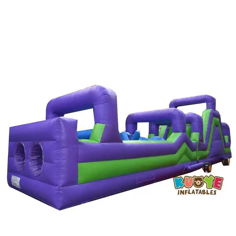 2021 Purple Inflatable Obstacle Course Slide