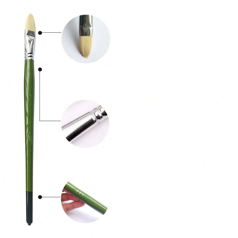 Factory Wholesale Professional 6pcs/set Oil Paint Artist Brush With opp Bag Artist Painting Brushes Set