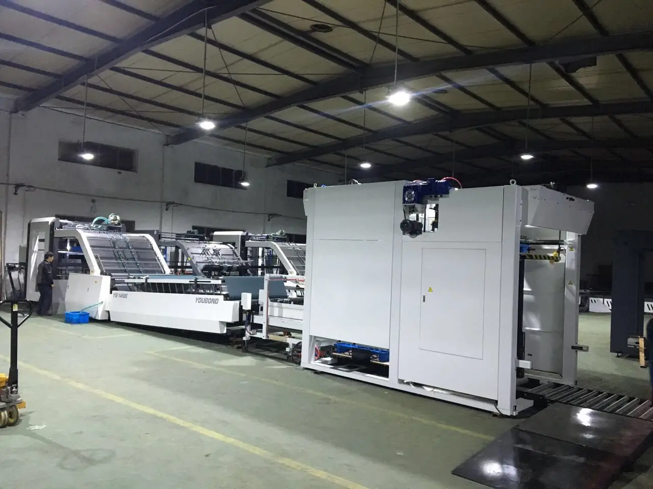 Automatic corrugated cardboard paper sheet pile turner and stacker machine flip flop machine (YB-1450S/1650S)