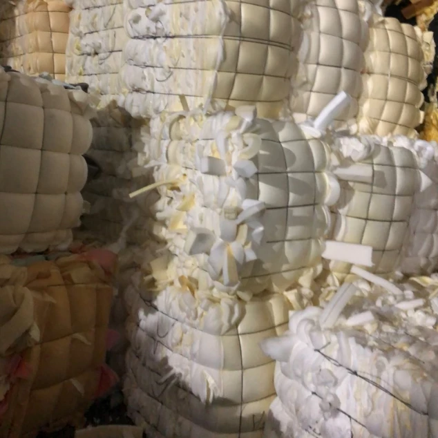 white & mixed color  Pu/Polyurethane Foam Scraps waste