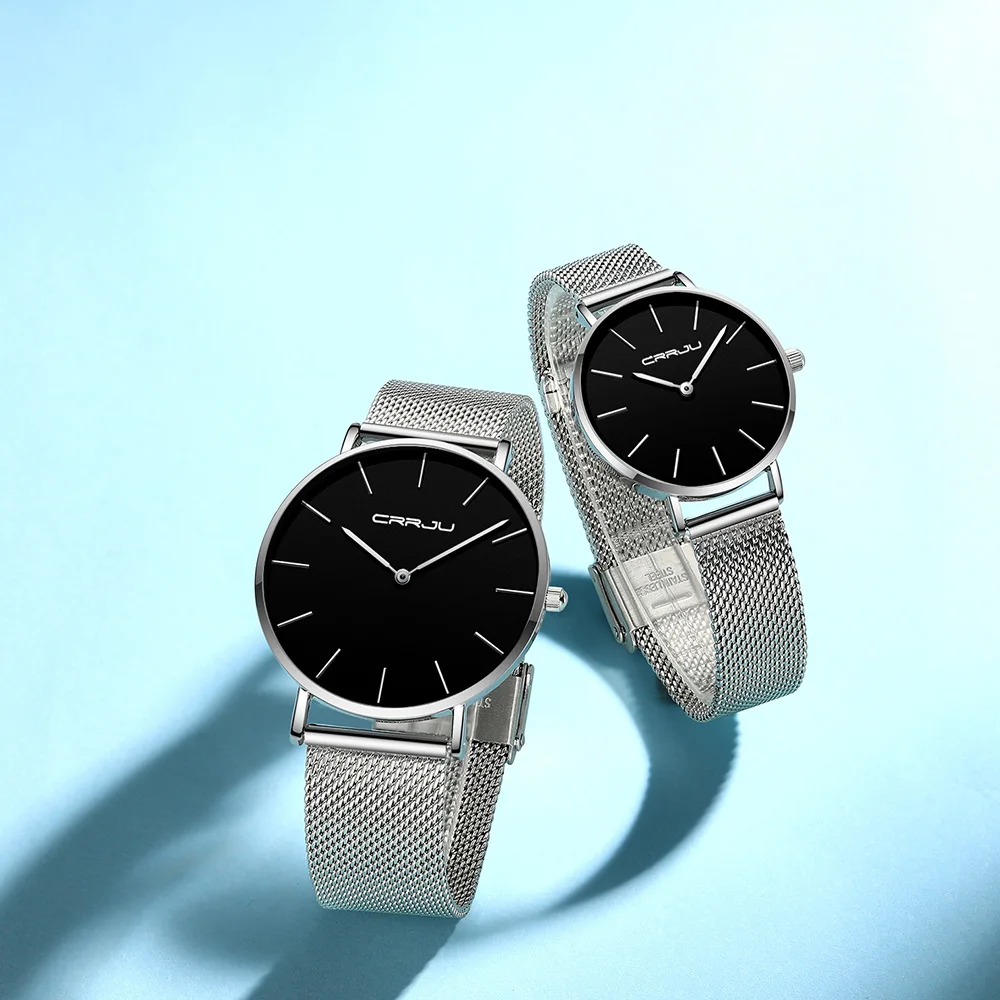 2021 hotsell original CRRJU brand DW style minimalist  couple lovers gift Japan quartz  man women watch