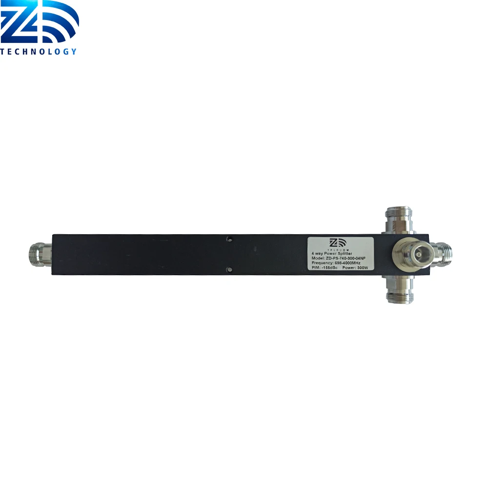 ZD Brand 300w 5g 4 Way divider For Cavity Dual Band power splitter with N female connector
