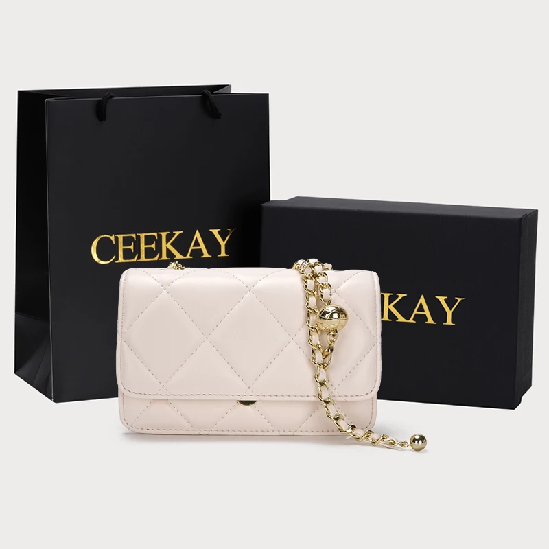Luxury handbags France 2021 Custom black sling bag Wholesale Ladies Square crossbody leather bags fashion Tote