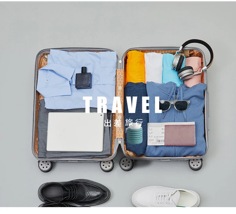 Silicone Travel Bottle Portable Silicone Water Cup Collapsible Water Bottle Foldable silicone cup Plastic bottle Eco-friendly