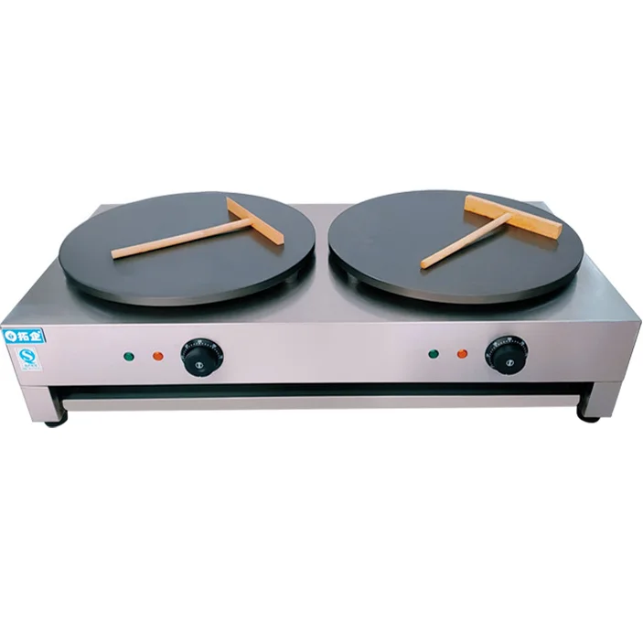 Commercial Professional Electric Industrial Counter Top Crepe Makers Crepe Pancake Making Machine