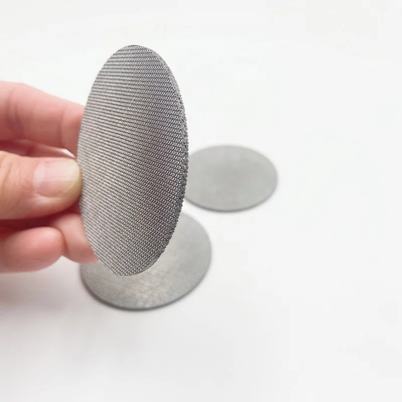 51mm 53.5mm 58.5mm Reusable Food Grade Stainless Steel Sintered Mesh Coffee Filter Disc Espresso Puck Screen