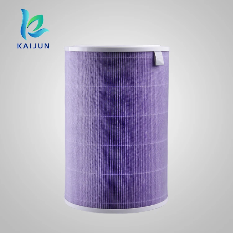 Purple air purifier cartridge hepa filter activated carbon filter element replacement  for xiaomi mi air purifier 1 2s 2 pro