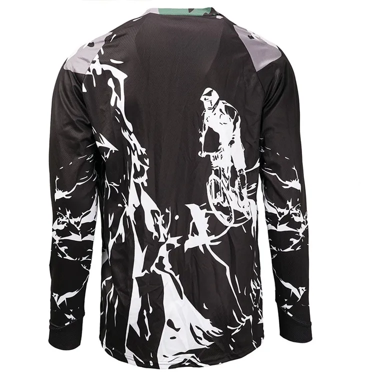 Customized cycling mountain bike jersey long sleeve MTB downhill wear quick dry factory offer
