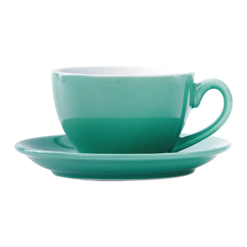 Hot Selling Classic Cappuccino Espresso Ceramic Cup with Saucer Coffee Cups for Cafe 220ML