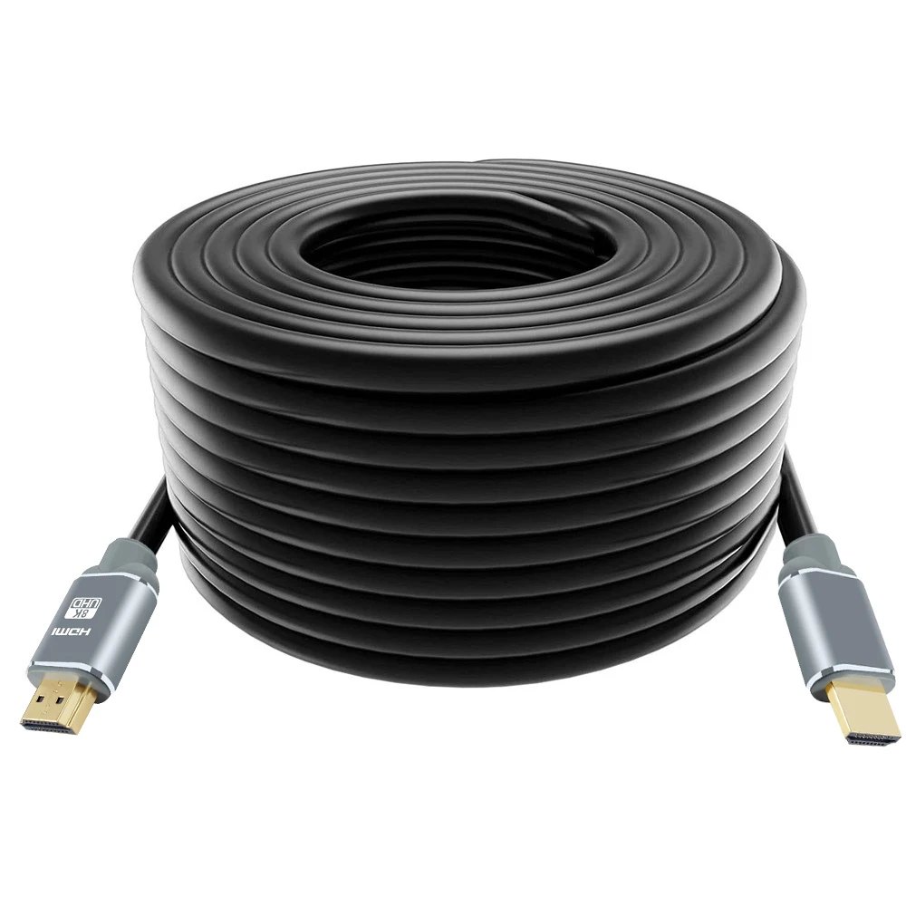 Hdmi cable high speed ultra hd 4k grey long hdmi cable 4k 50ft gold plated hdmi cable 10 20 30 40 50 meters for HDTV