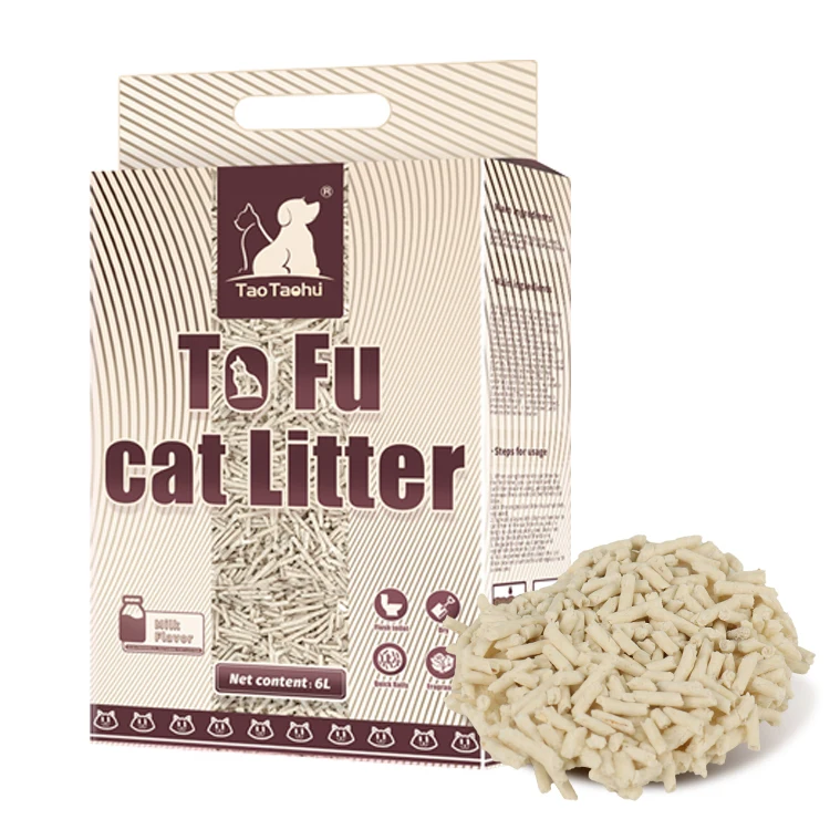 Factory Wholesale 6L Multiple Fragrance Bean Curd Cat sand Deodorant Quick Clumping Plant Tofu Cat Litter sand