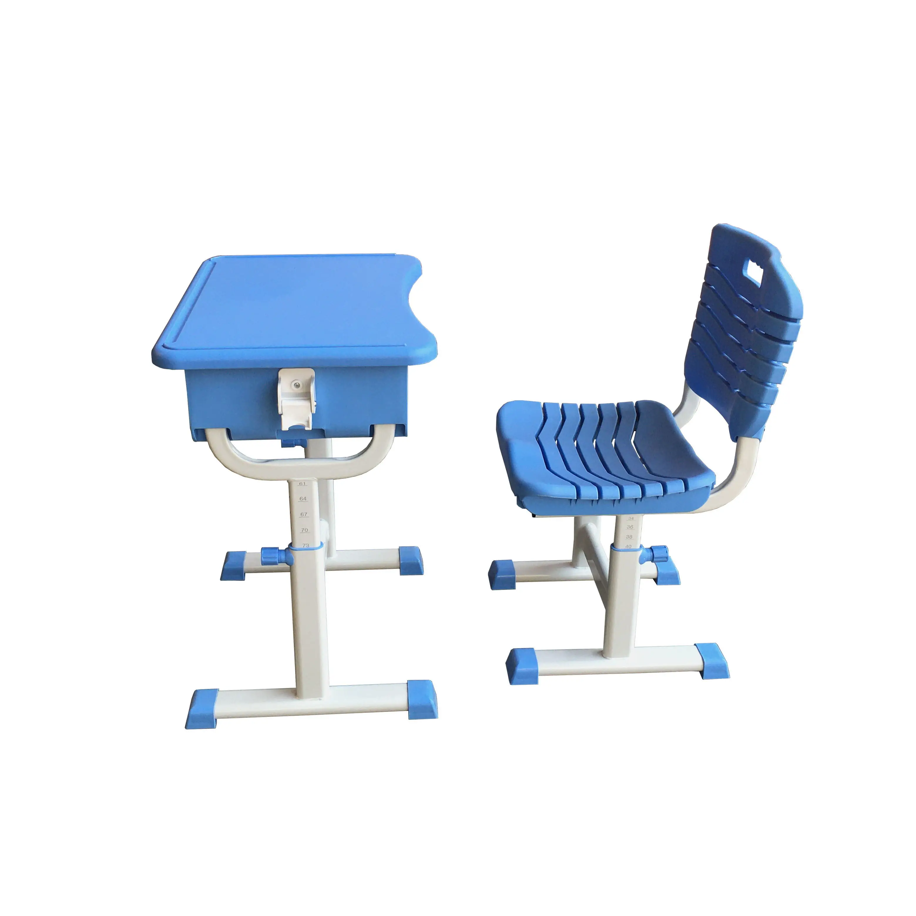High Quality Durable New PP Plastic Single School Desk Modern Design Ergonomic Comfortable Classroom Furniture