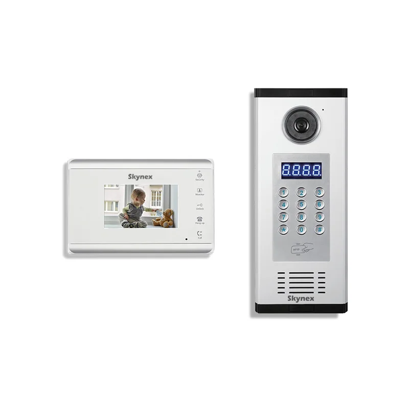 Hot sale button IP intercom system door lock video door camera