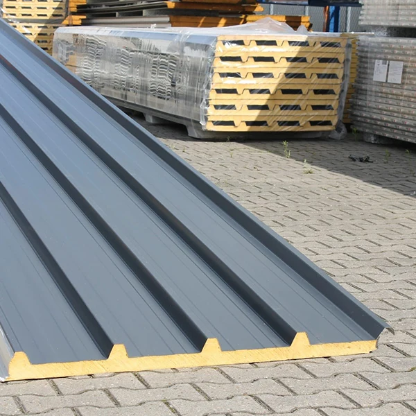 Metal Thermal Insulated rock wool insulation roof panel rock wool insulated panel rock wool sandwich panel