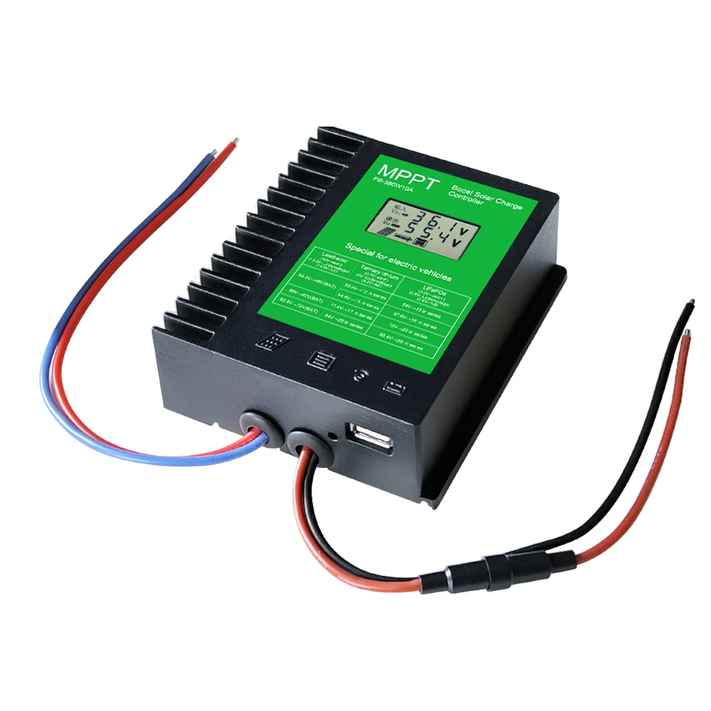 Boost Solar Charger 380W Charge for 48v 60v 72v Lithium Gel Battery Bank MPPT Charging Controller