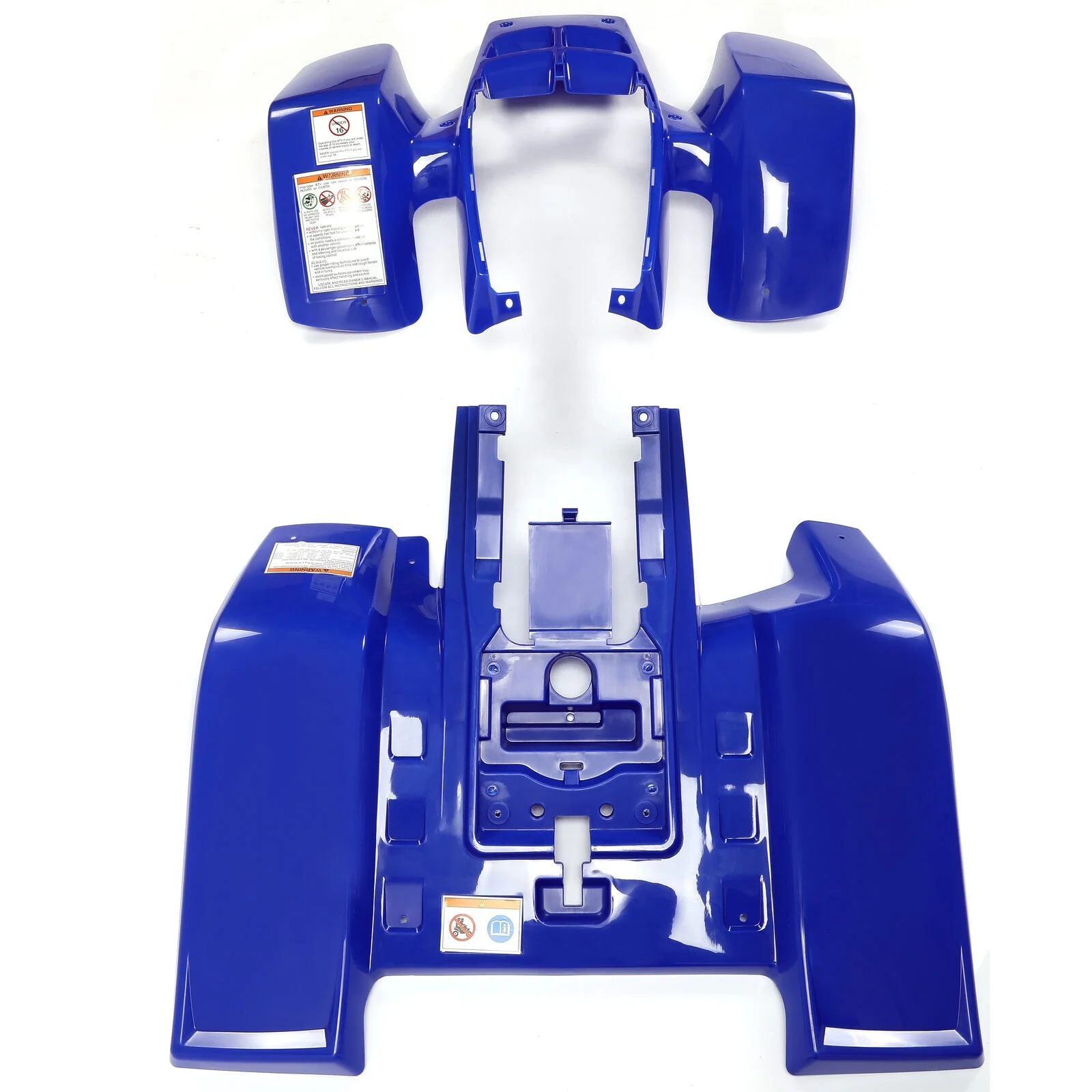 Синие передние и задние крылья для 1987-2006 Yamaha Banshee 350 YFZ350 пластиковые