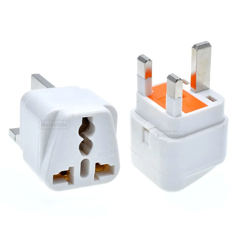 Universal travel power converter UK plug adapter with fuse