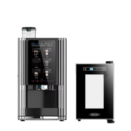 Barista Vending Espresso Machine with Fresh Milk Foam System Automatic Coffee Vending Machine with Milk Modul