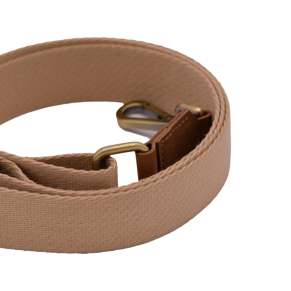  Холщовый ремешок с кожаным чехлом и металлическим крючком