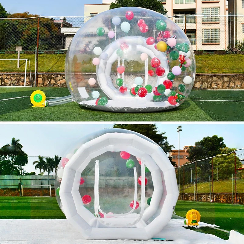 Outdoor Commercial Giant Transparent Inflatable Clear Domes Inflatable Bubble Tent House For Camping Wedding Party