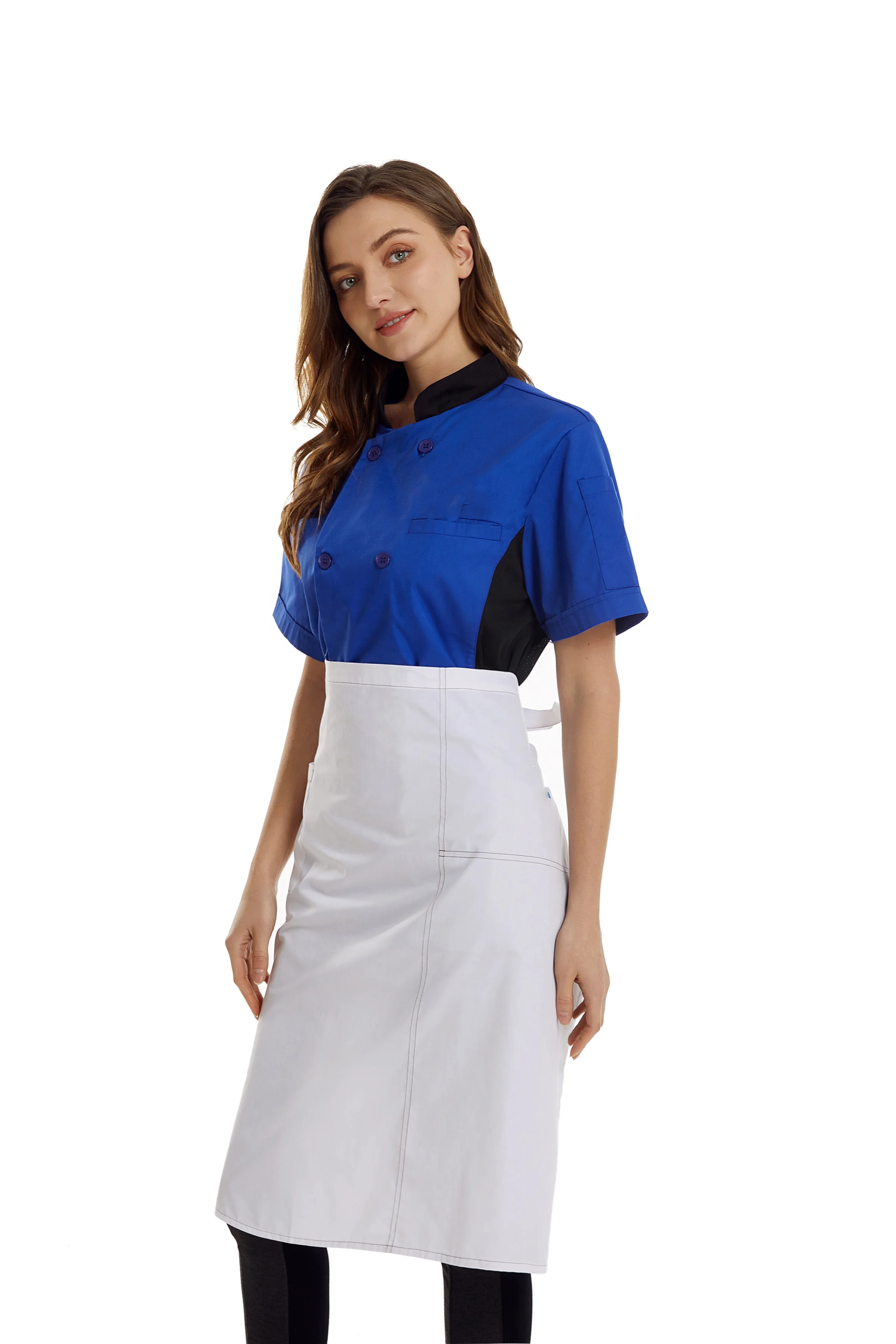 Modern Female Executive Chef Jacket Uniforms Kitchen Women Restaurant Bar Uniforms